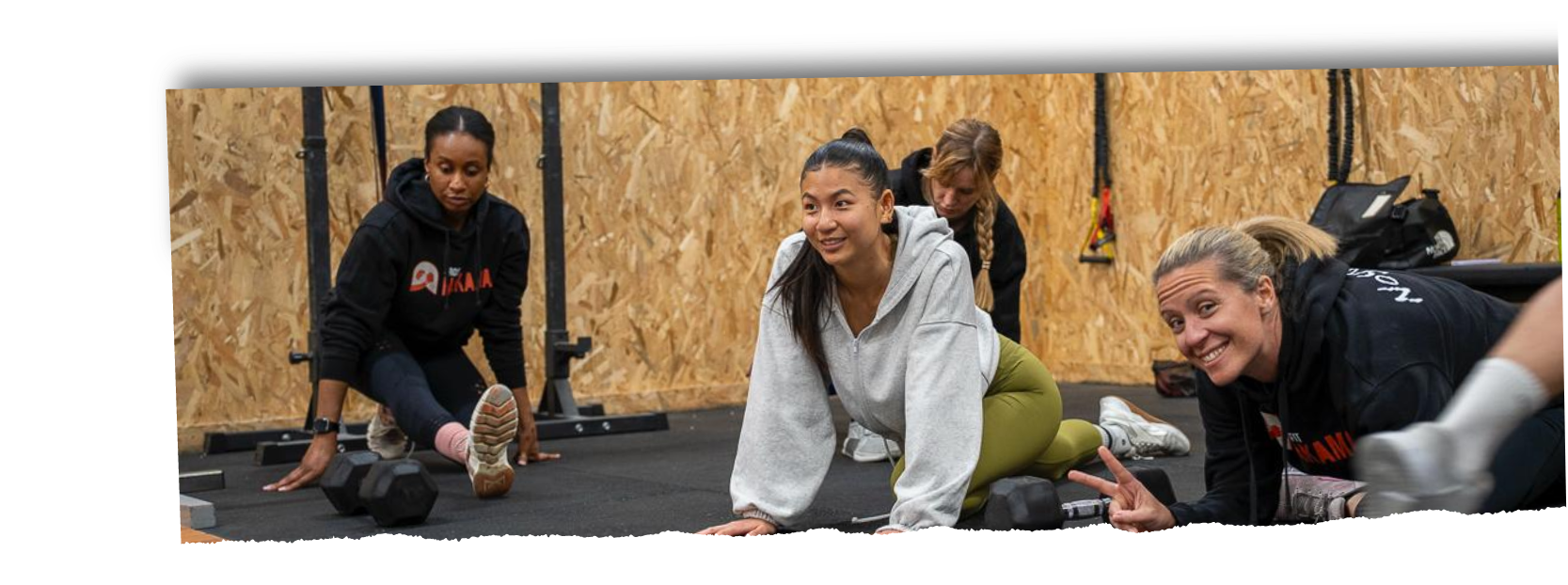 Communauté CrossFit Nakama pendant un cours collectif